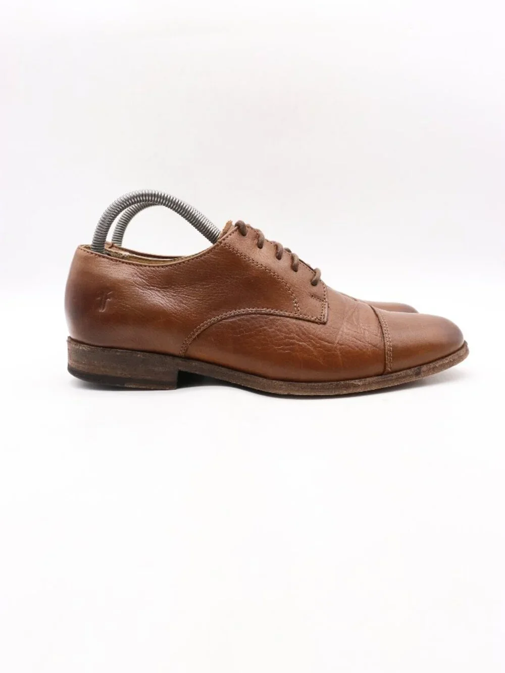 Frye Oxford Dress Shoes Men's Size 8 D Brown Leather Cap Toe